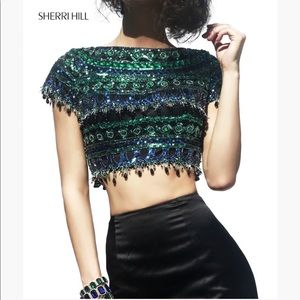 Two piece Sherri hill prom dress